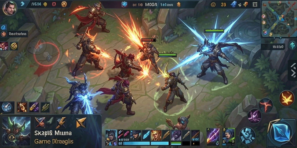 Tampilan gameplay 5ZK dengan karakter dan arena pertempuran yang dinamis.