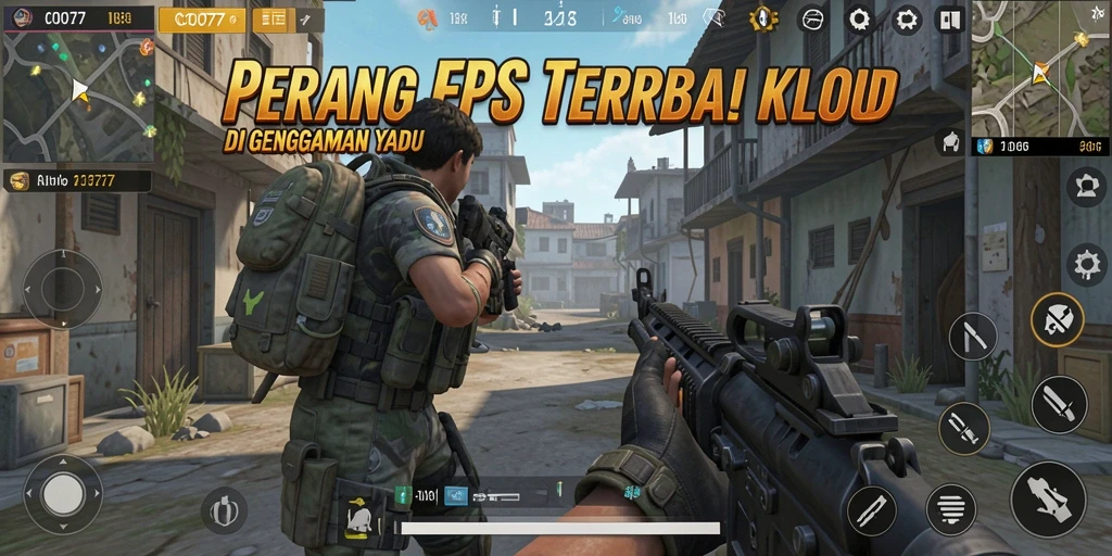 Gameplay seru di COO77 dengan pertempuran FPS intens.