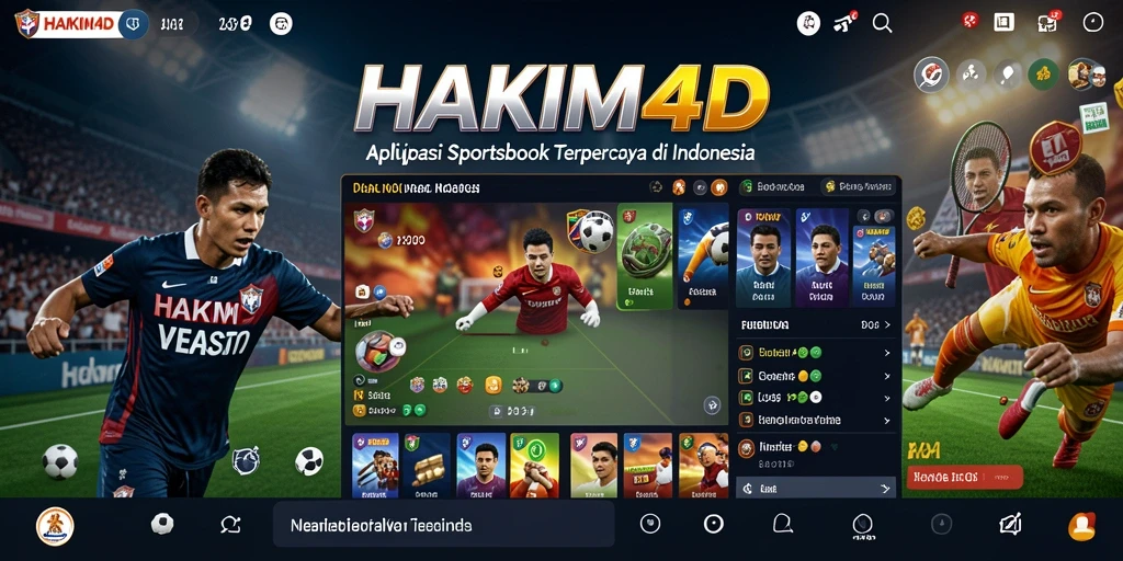 Tampilan utama HAKIM4D dengan fitur taruhan olahraga yang lengkap.