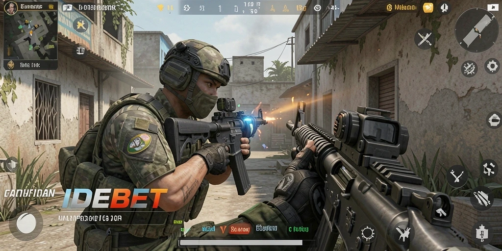 Tampilan gameplay seru dan aksi mendebarkan di IDEBET.
