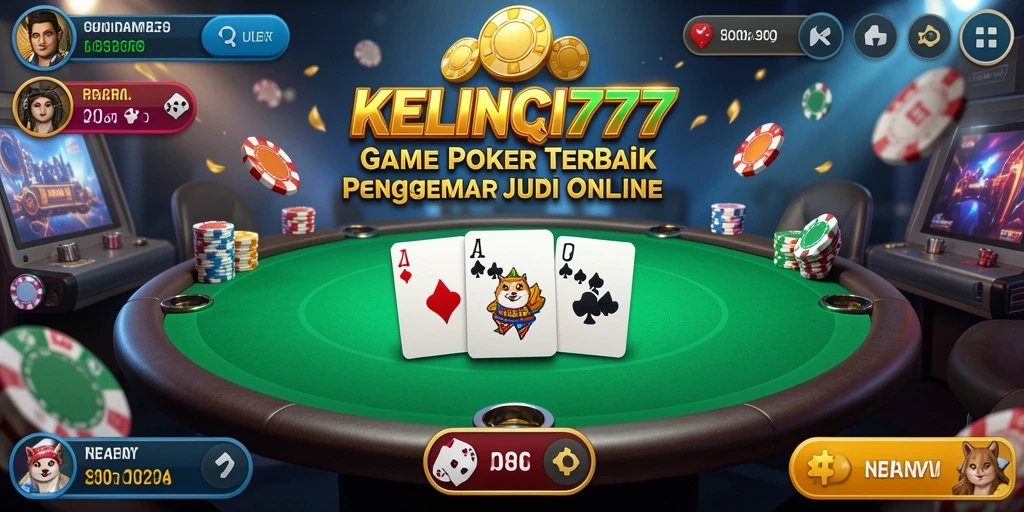 Screenshot KELINCI777 menunjukkan gameplay Poker yang seru dan kompetitif.