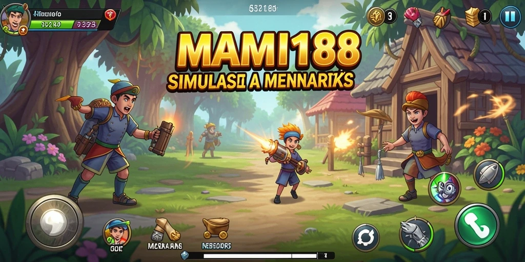 Tampilan gameplay menakjubkan dari MAMI188 dengan grafis yang realistis.