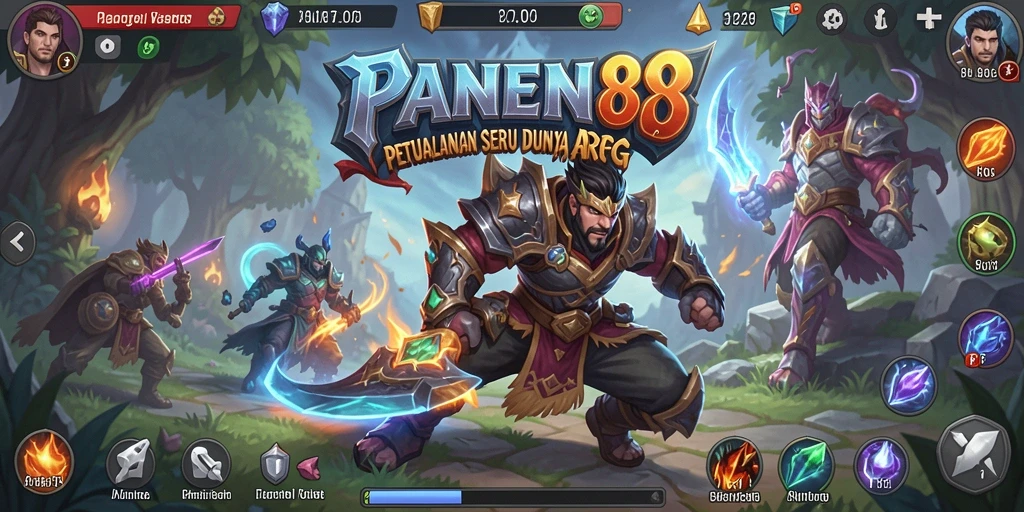Screenshot menunjukkan aksi seru karakter dalam pertarungan ARPG.